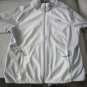 The North Face Women's Gray And White Jacket